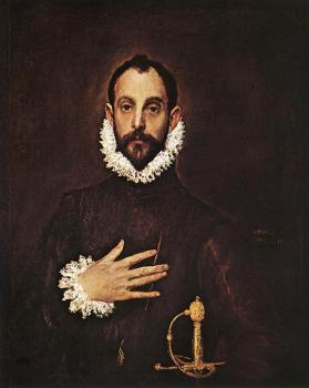 El Greco : The Knight with His Hand on His Breast